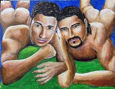 Original Men Painting by Mark Toffoli