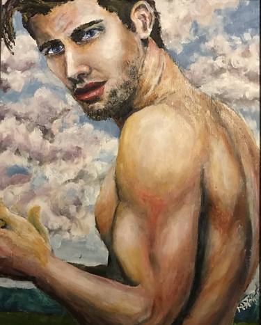 Original Figurative Men Paintings by Mark Toffoli