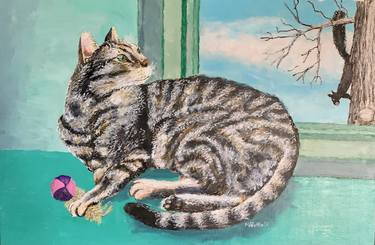 Print of Fine Art Cats Paintings by Mark Toffoli