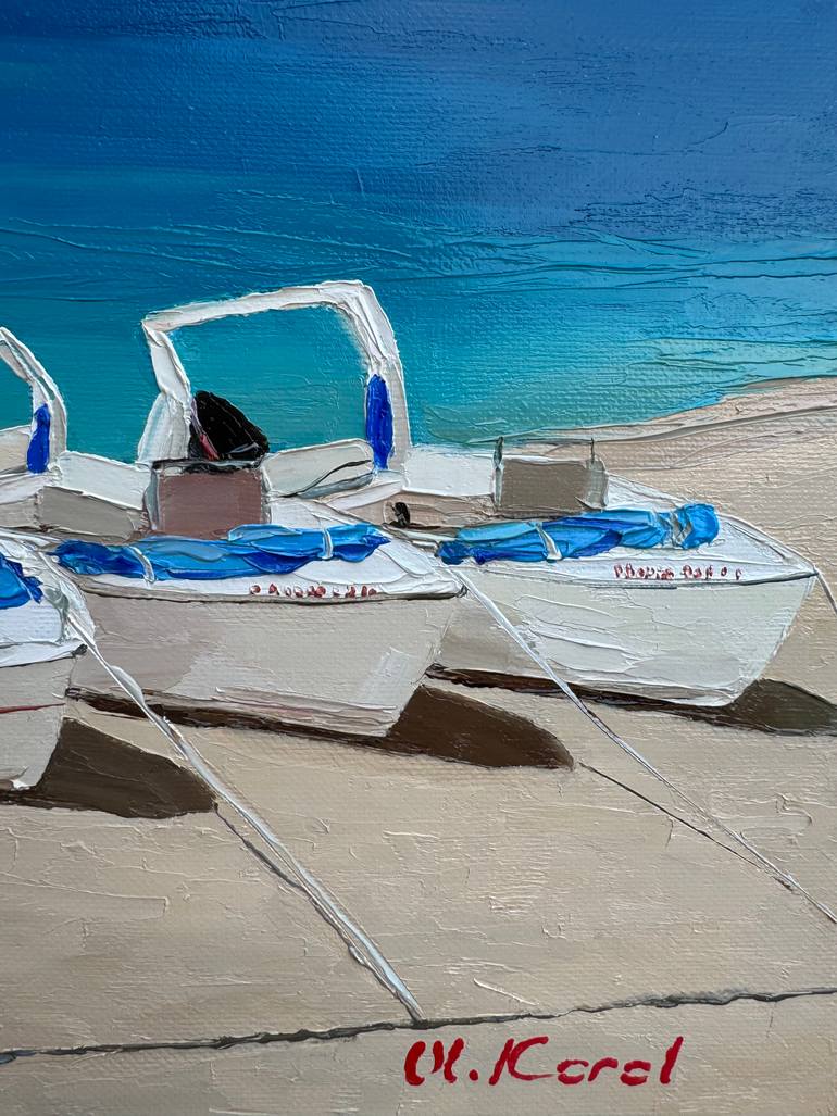 Original Photorealism Seascape Painting by Ulyana Korol