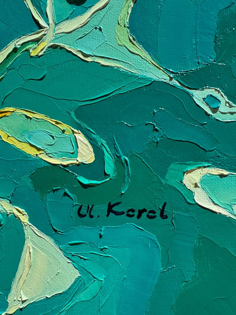 Original Abstract Water Painting by Ulyana Korol