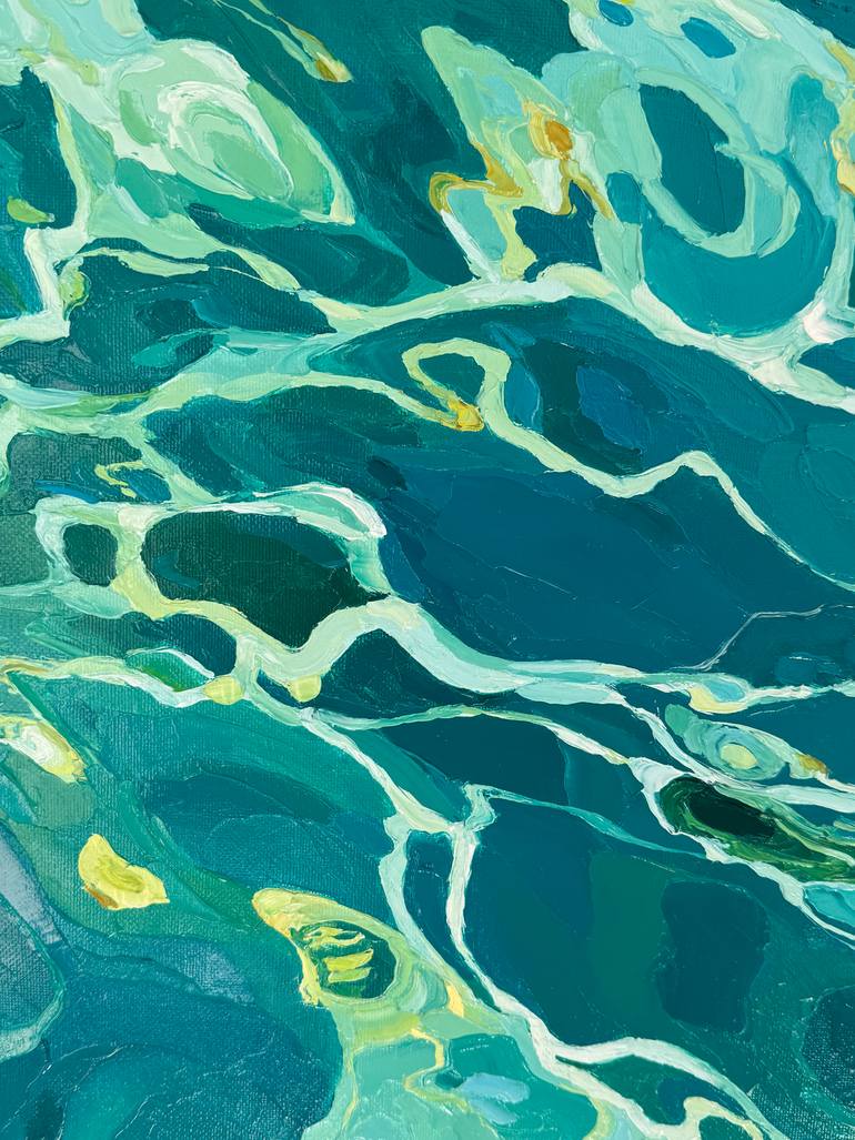 Original Abstract Water Painting by Ulyana Korol