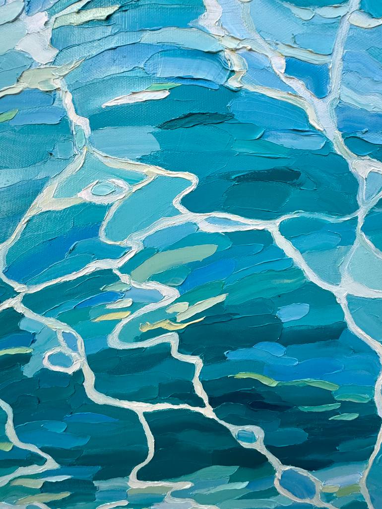 Original Abstract Water Painting by Ulyana Korol