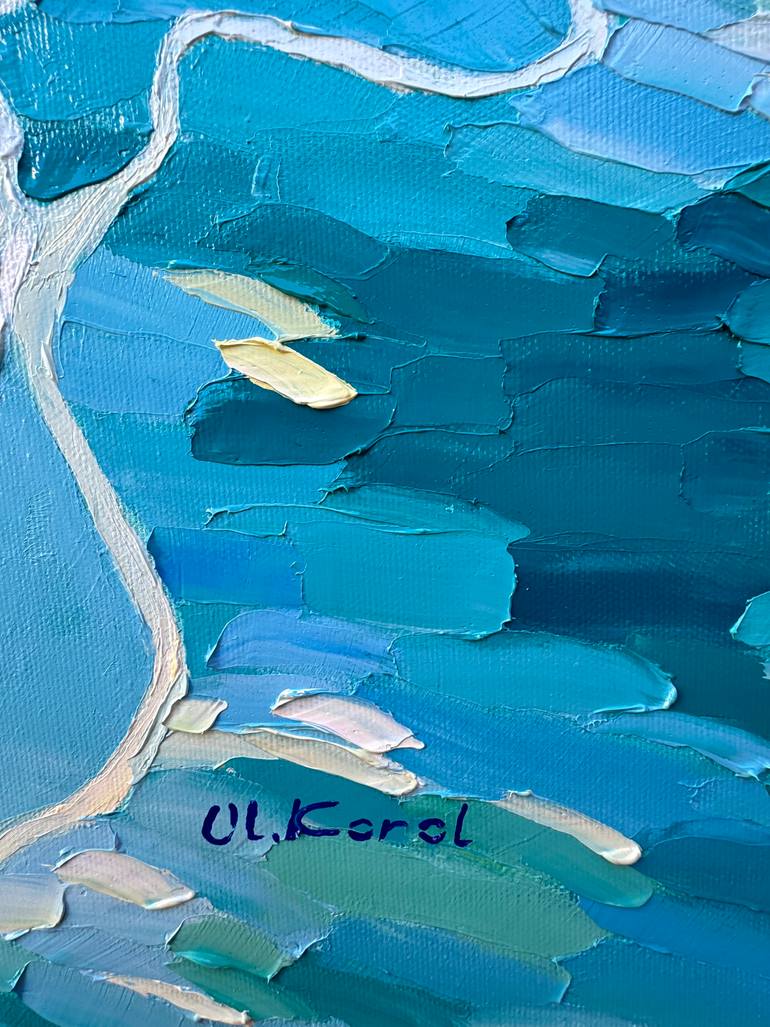 Original Abstract Water Painting by Ulyana Korol