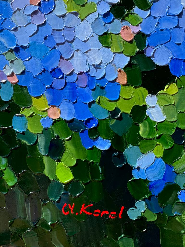 Original Impressionism Floral Painting by Ulyana Korol