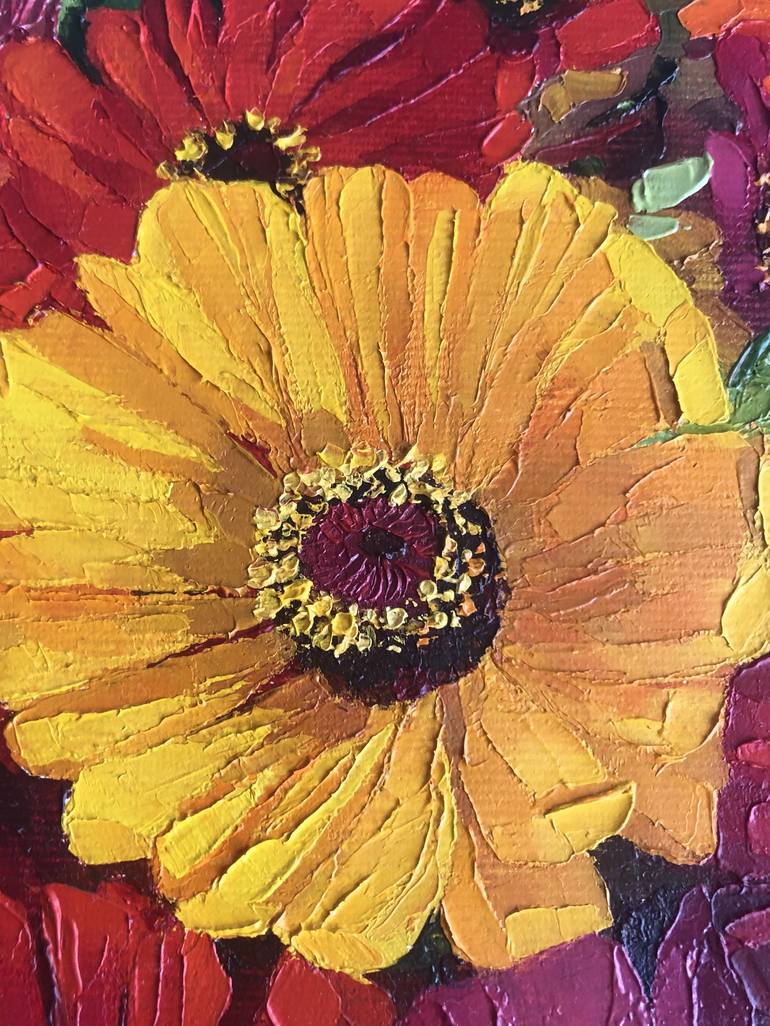 Original Fine Art Floral Painting by Ulyana Korol