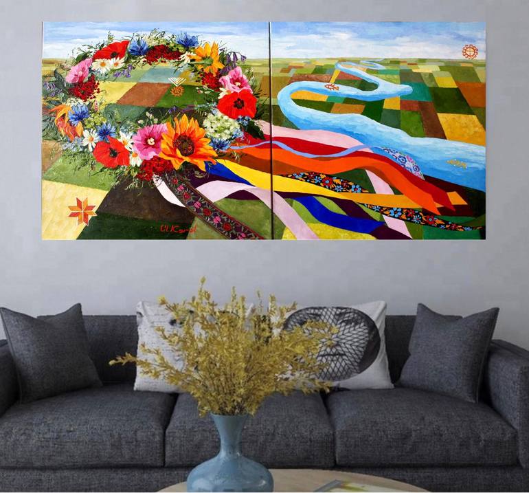 Original Conceptual Floral Painting by Ulyana Korol