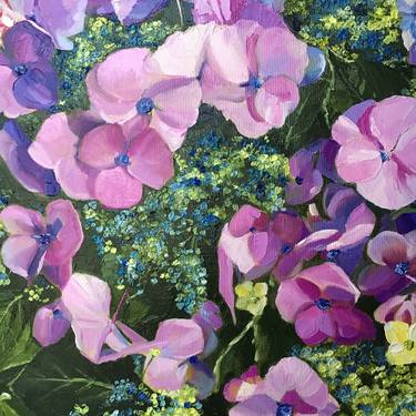 Original Fine Art Floral Paintings by Ulyana Korol