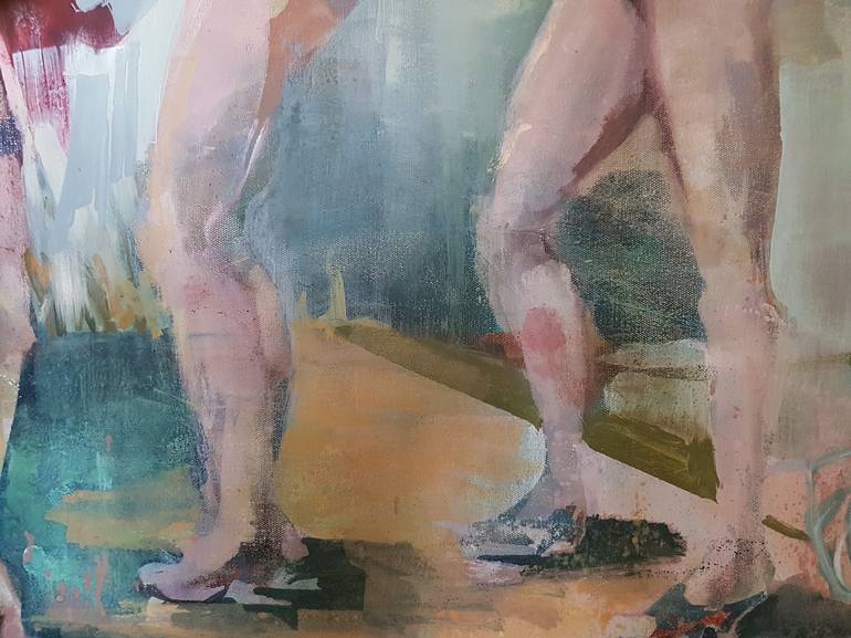 Original Figurative People Painting by Dick van Dijk