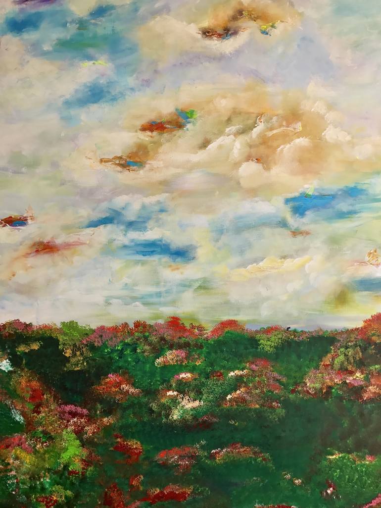Original Impressionism Landscape Painting by Kelvin Low