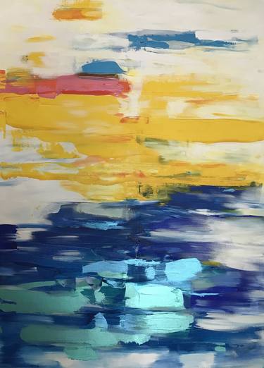 Original Impressionism Abstract Paintings by Kelvin Low