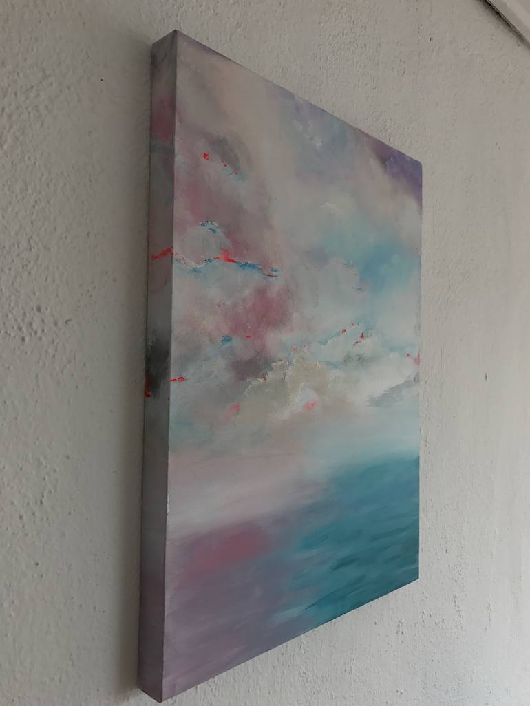 Original Fine Art Seascape Painting by Kelvin Low