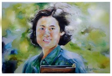 Print of People Paintings by Jongdee Thongkam