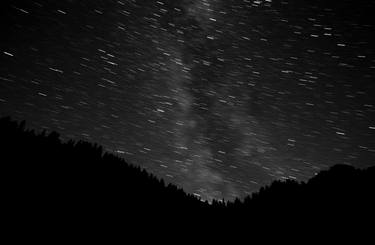 Stars and Treeline, Chablais Alps, Switzerland thumb