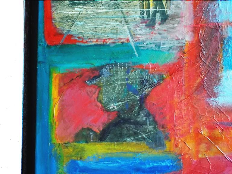 Original Abstract Expressionism People Painting by Diana Giménez-Figueroa