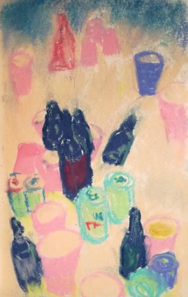 Print of Abstract Expressionism Still Life Drawings by Teodora Bisenic