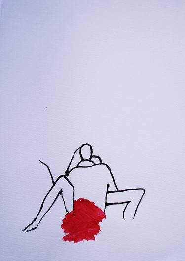 Print of Abstract Expressionism Erotic Drawings by Teodora Bisenic