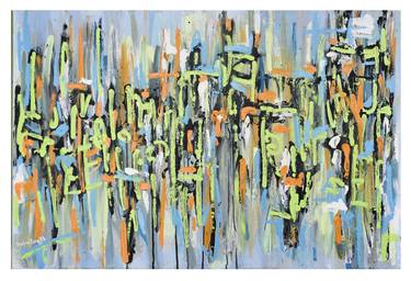Print of Abstract Language Paintings by Sister Zozo Artist