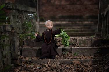 Cute monk in the village temple - Limited Edition 1 of 3 thumb