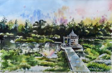 Original Impressionism Landscape Paintings by Lasya Upadhyaya