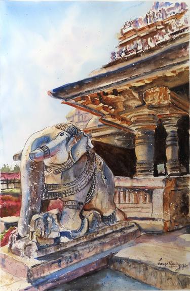 Original Impressionism Architecture Paintings by Lasya Upadhyaya