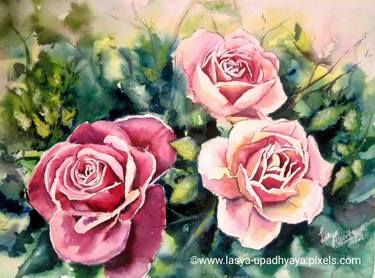 Original Impressionism Floral Paintings by Lasya Upadhyaya
