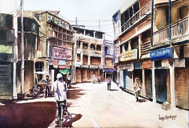 Original Impressionism Cities Paintings by Lasya Upadhyaya