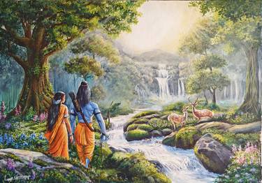 Original Impressionism Fantasy Painting by Lasya Upadhyaya