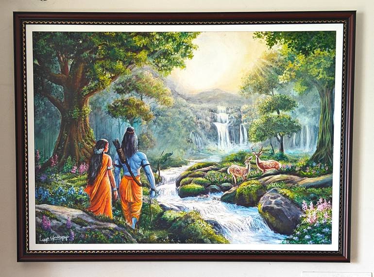 Original Impressionism Fantasy Painting by Lasya Upadhyaya