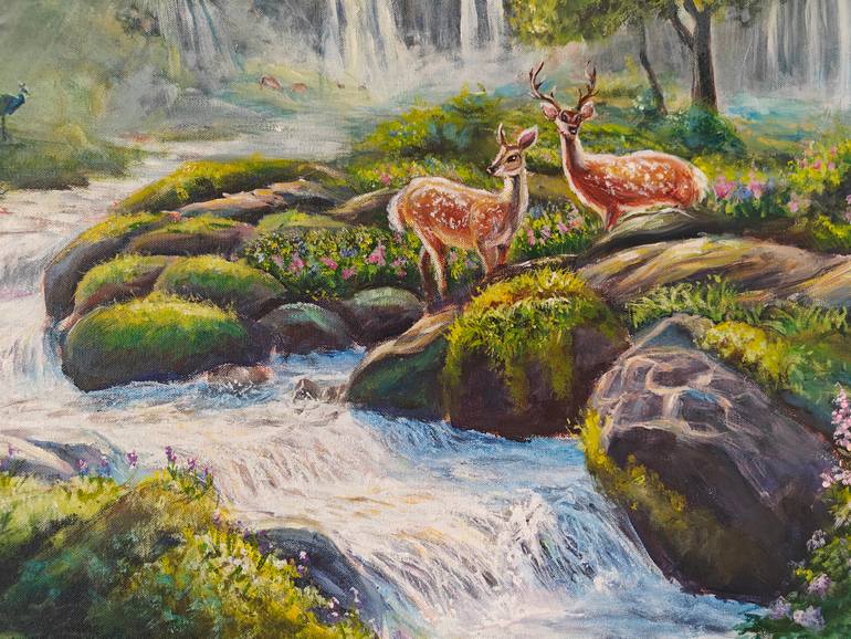 Original Impressionism Fantasy Painting by Lasya Upadhyaya