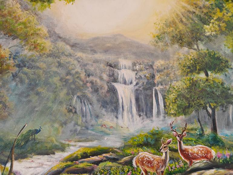 Original Impressionism Fantasy Painting by Lasya Upadhyaya