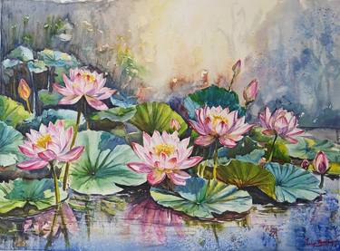 Original Impressionism Nature Paintings by Lasya Upadhyaya