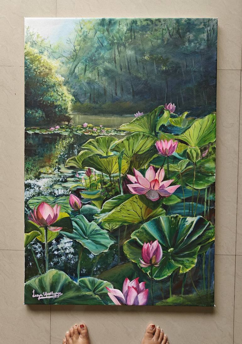 Original Photorealism Nature Painting by Lasya Upadhyaya