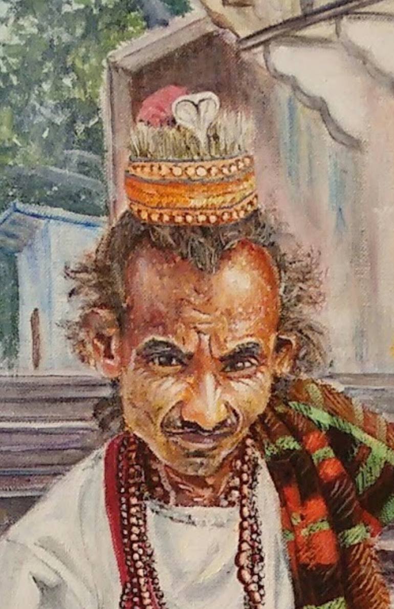 Original Realism People Painting by Lasya Upadhyaya