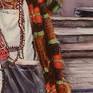 Detail of the old rug and bag