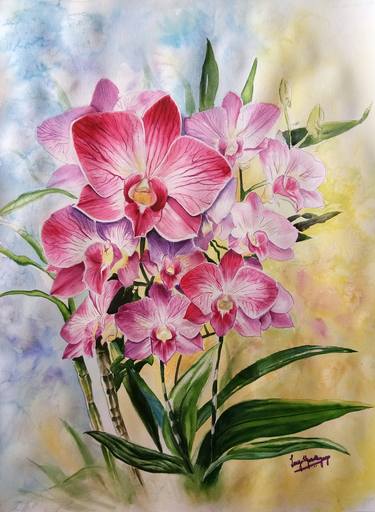 Original Floral Paintings by Lasya Upadhyaya