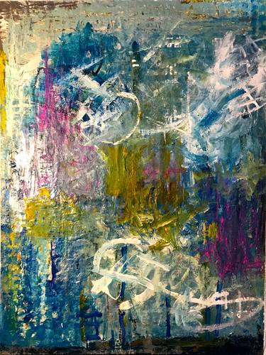 Original Abstract Expressionism Abstract Paintings by Nancy Belle