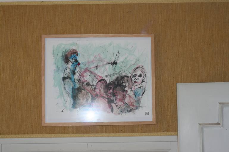 Original Expressionism Culture Drawing by Michel Smekens