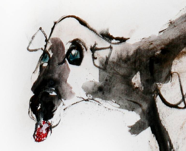 Original Expressionism Animal Drawing by Michel Smekens