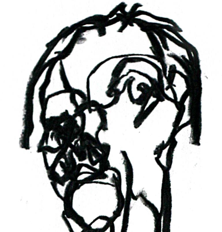 Original Expressionism Other Drawing by Michel Smekens