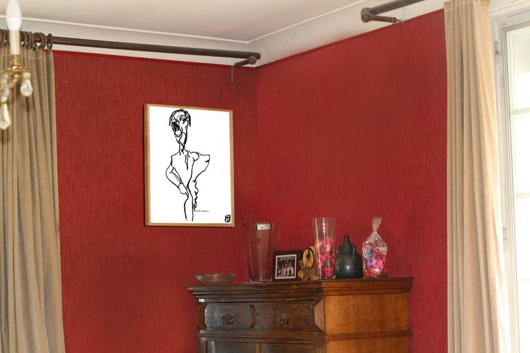 Original Expressionism Other Drawing by Michel Smekens