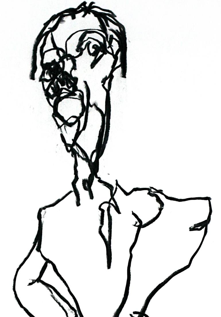 Original Expressionism Other Drawing by Michel Smekens