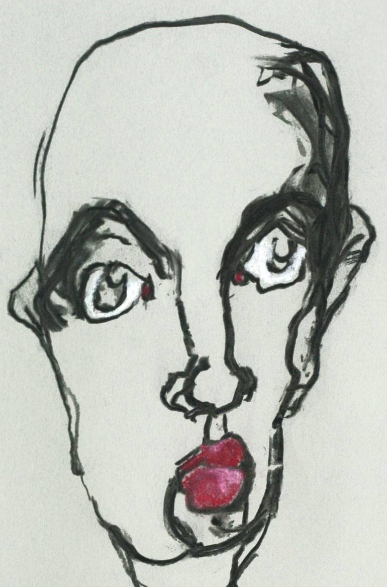 Original Expressionism Other Drawing by Michel Smekens