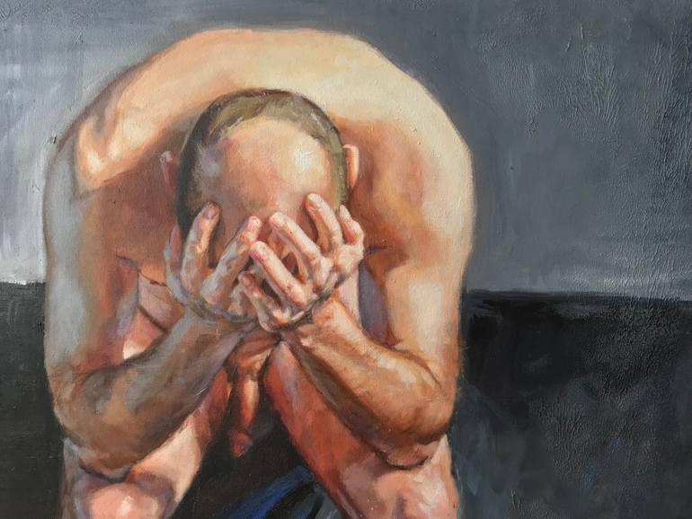 Original Figurative Nude Painting by Daphne Cote