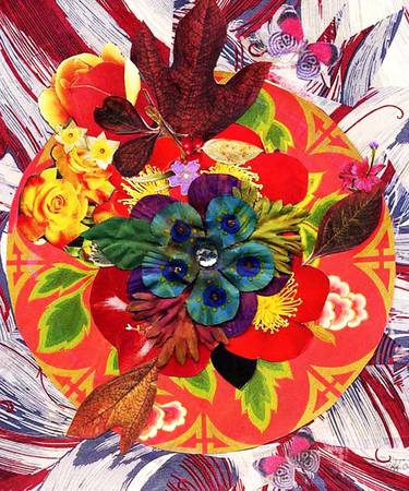 Print of Figurative Floral Collage by Elena Mary Siff