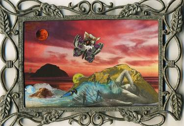 Print of Surrealism Seascape Collage by Elena Mary Siff