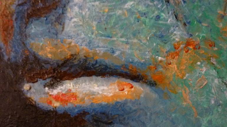 Original Surrealism People Painting by C Cavada