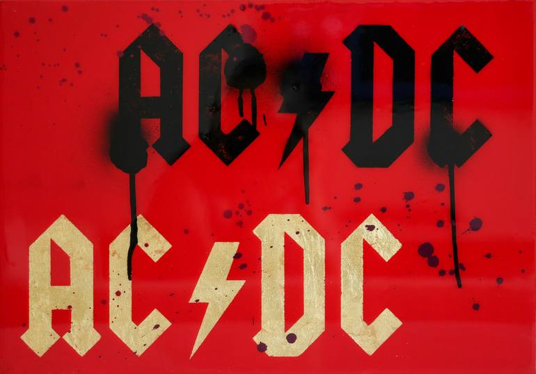 AC/DC Painting by Nikita Bobrow | Saatchi Art