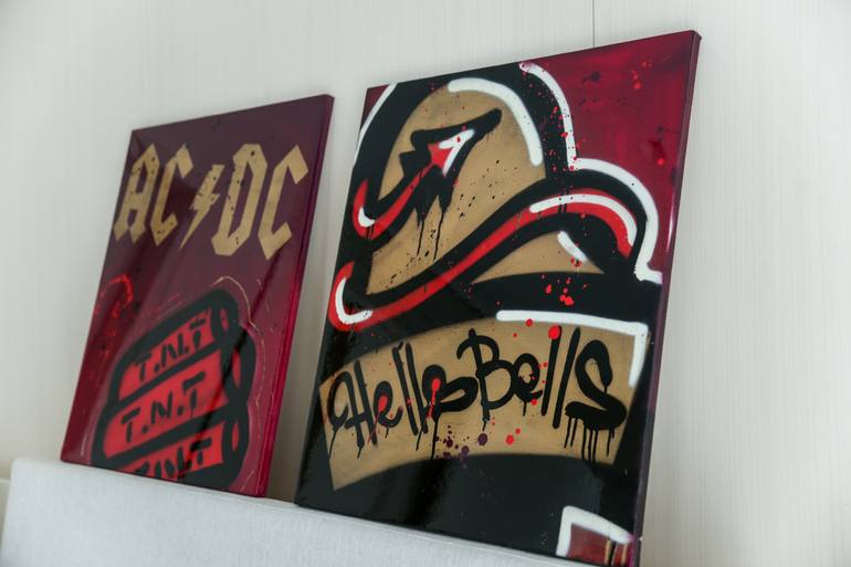Original Pop Art Graffiti Painting by Nikita Bobrow