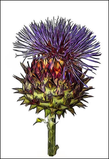 Original Conceptual Floral Printmaking by Nick de Rothschild